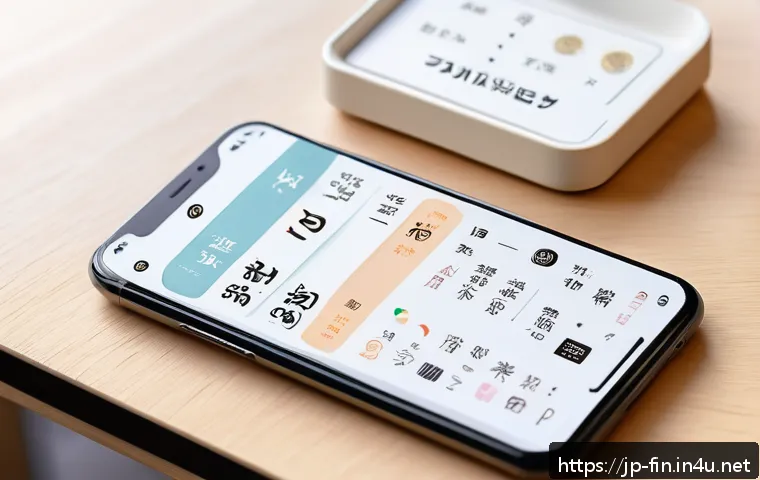 환율 계산기 추천 앱 - A sleek, modern smartphone screen displaying a currency converter app interface designed for Japanes...